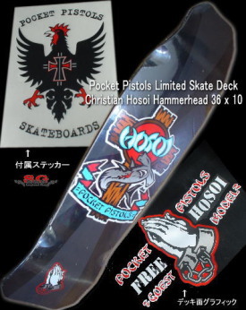 Christian Hosoi Hammerhead 36 x 10@BLACK y܂z