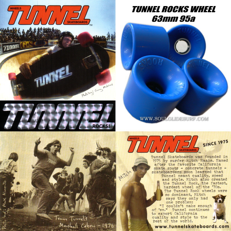 TUNNEL ROCKS WHEEL 63mm 95A BLUE 4SET