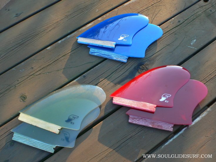 FUTURE TWIN KEEL FIN (K1) RED 2��SET