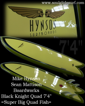 �N�@�b�h�t�B�b�V�� Hynson Black Knight Quad 7'4
